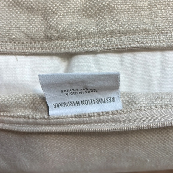 RH VINTAGE FRENCH GRAIN-SACK LINEN PILLOW COVER AND DOWN INSERT - Picture 4 of 6